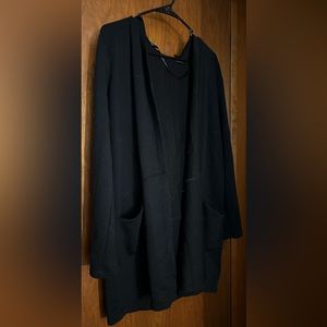 Skechers Size Medium Black Cardigan Hoodie with Pockets, Great Condition